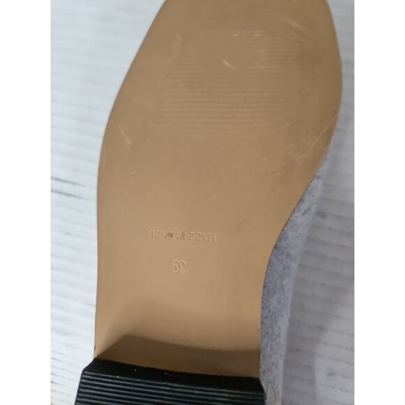 Na-kd Taupe Color Womens Loafers Quilted Upper Square Toe Size 39 (8.5) - Picture 11 of 16